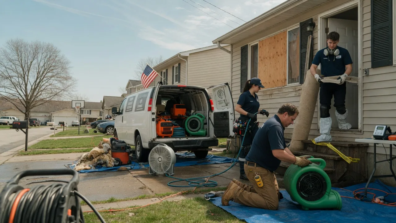 Water Damage Restoration in Plainville, IL near me
